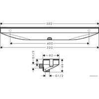 Держатель душевой лейки с подключением Hansgrohe Rainfinity 26858700