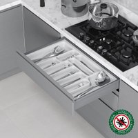 Лоток для столовых приборов Starax S-2288-W (белый)