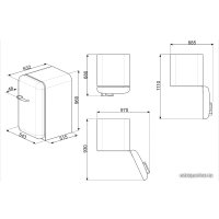 Однокамерный холодильник Smeg FAB10HRPB5