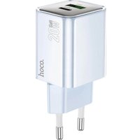 Сетевое зарядное Hoco N46 (синий)