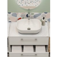  Cersanit Столешница Stone Aura 63857 (светло-серый сатиновый)