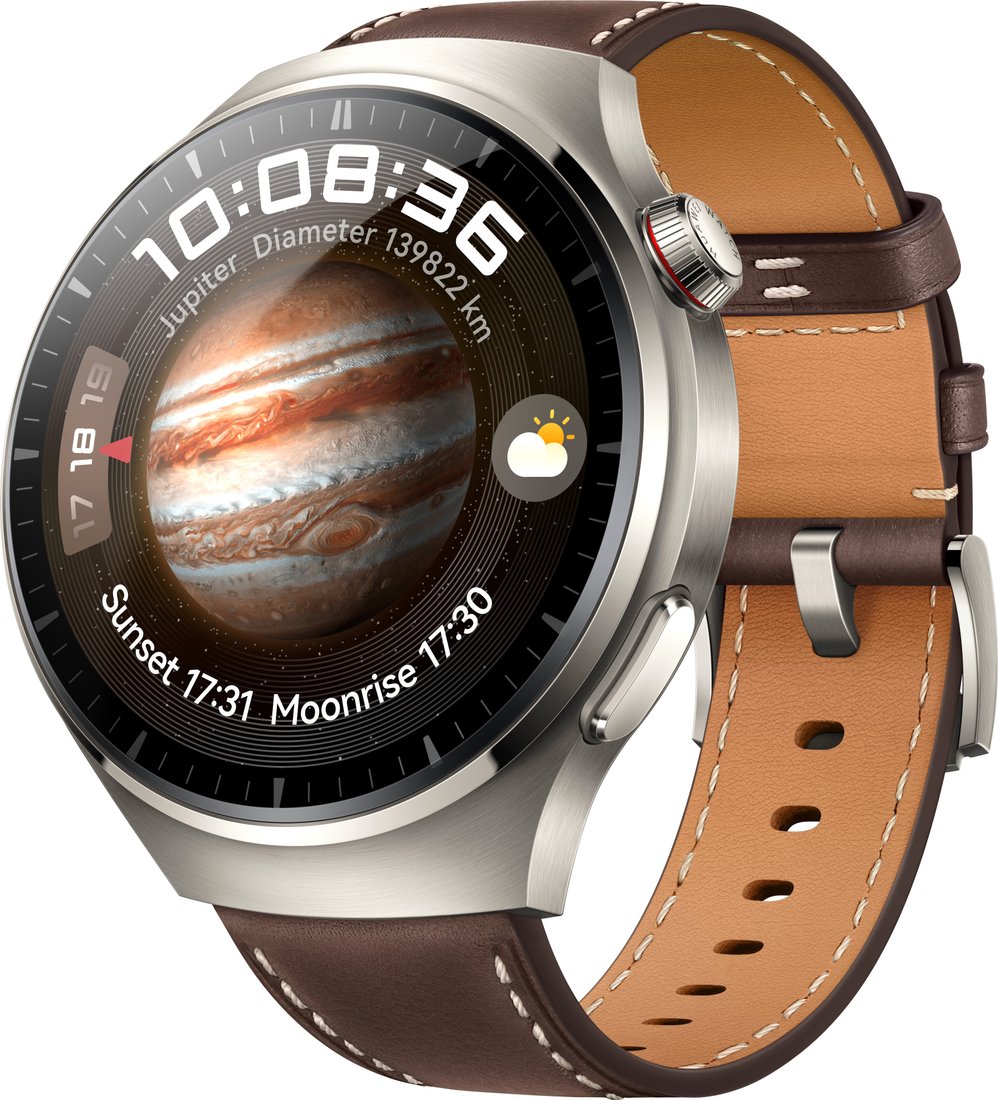 

Умные часы Huawei Watch 4 Pro (с кожаным ремешком)