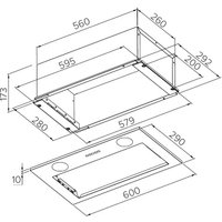Кухонная вытяжка Meferi INBOX60BK Power