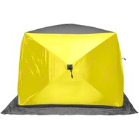 Палатка Premier Fishing Куб Лонг-2 зимняя PR-WFS-2L-YG (желтый/серый) в Солигорске