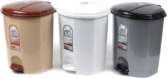 Мусорное ведро Dunya Plastik 01011 7 л (в ассортименте)