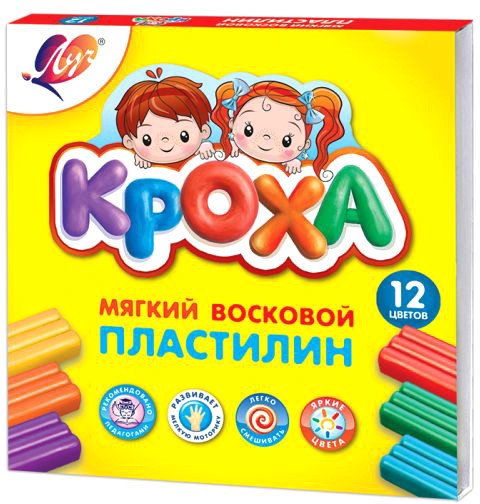 

Пластилин восковой Луч Кроха 23С 1484-08 (12 цв)