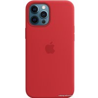 Чехол для телефона Apple MagSafe Silicone Case для iPhone 12 Pro Max (красный)