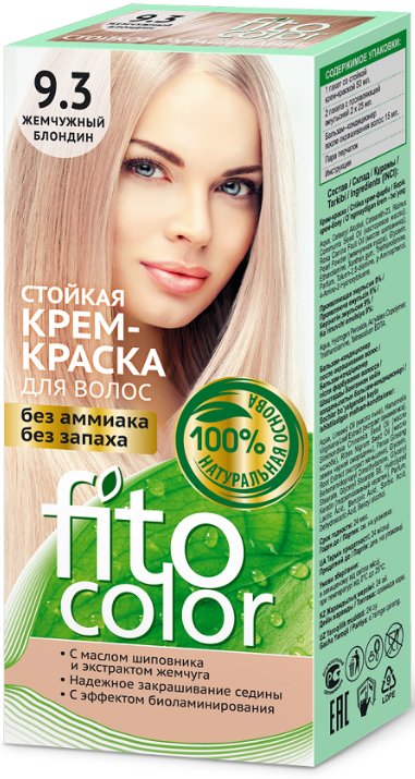 

Крем-краска для волос Фитокосметик Fitocolor 9.3 жемчужный блондин 115 мл