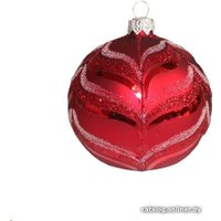 Елочная игрушка Орбитал Шар Д-376 200-074-3 (8см, красный матовый)