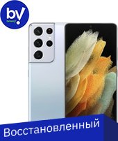 

Смартфон Samsung Galaxy S21 Ultra 5G SM-G9980 16GB/512GB Восстановленный by Breezy, грейд B (серебряный фантом)