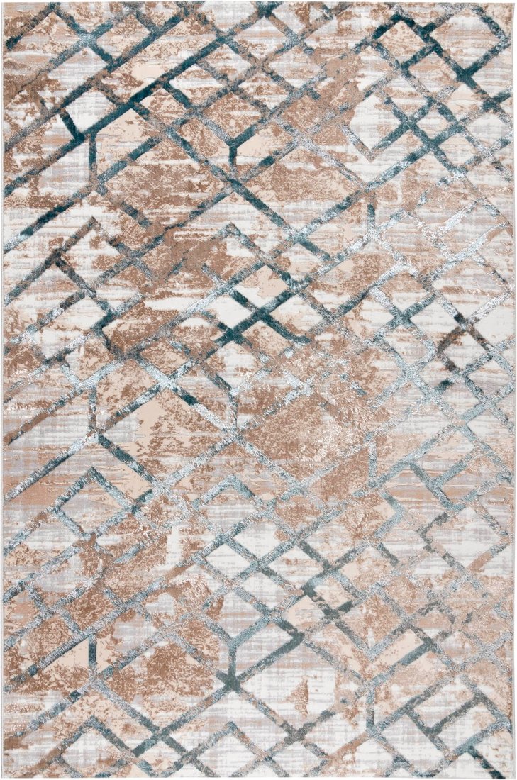 

Ковер для жилой комнаты Radjab Carpet Белла прямоугольник K551b 7589RK 1.6x2.3 (cream shirink/blue fdy)