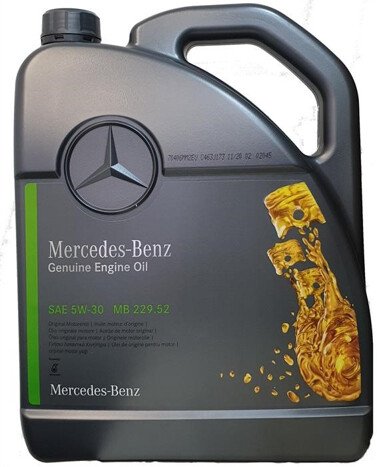 

Моторное масло Mercedes MB 229.52 5W-30 5л A000989700613