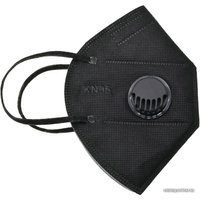 Респиратор-полумаска 3D Mask Респиратор KN95 FFP2 с клапаном выдоха (черный, 1 шт)