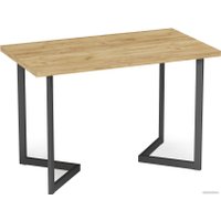 Кухонный стол Soma Miata 36 120x66 (дуб крафт золотой/черный)