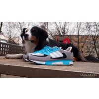 Кроссовки Adidas ZX 850 серый-голубой (D65236)