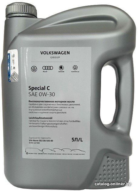 Моторное масло AUDI/Volkswagen Special C 0W-30 5л GR55167M4