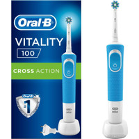 Электрическая зубная щетка Oral-B Vitality CrossAction D100.413.1 (голубой)