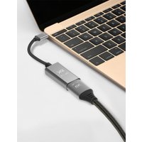 Адаптер VCOM CU480M USB Type-C - DisplayPort (0.15 м, серый)