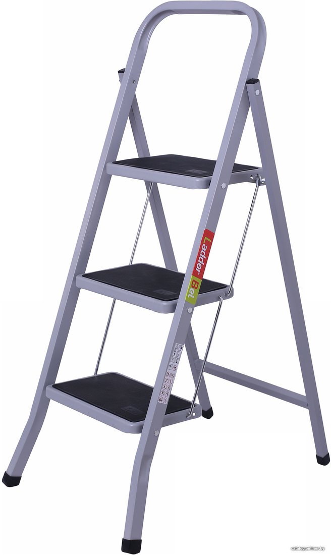 Лестница-стремянка LadderBel STR-STH-3K (3 ступени, серый)