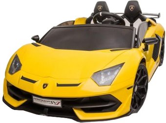 Электромобиль RiverToys Lamborghini Aventador SVJ A111MP (желтый)