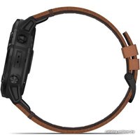 Умные часы Garmin Fenix 6X Sapphire (черный DLC/каштановый)