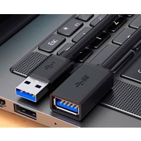 Кабель USBTOP USB 3.2 Gen1 Type-A - USB 3.2 Gen1 Type-A (F-M, 2 м, черный)