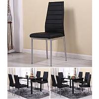 Стул Mio Tesoro Джия DC-060 (черный/хром)