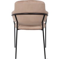 Стул с подлокотниками Алвест AV 448 (латте бархат/черный)