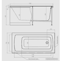 Ванна Alex Baitler Garda 170х75 (New White)