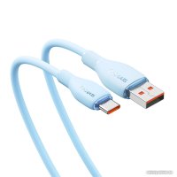 Кабель Baseus Pudding Series Fast Charging Cable 100W USB Type-C - USB Type-C (1.2 м, голубой)