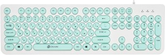 Клавиатура Оклик 400MR (белый/мятный)