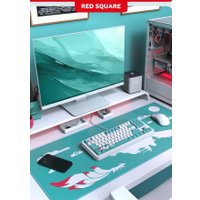 Клавиатура Red Square Alumix TKL Classic Kitsune (белый, g3ms Aquamarine)