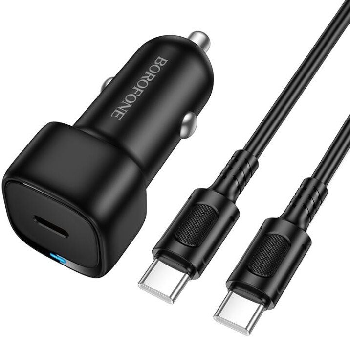 Автомобильное зарядное Borofone BZ34A USB Type-C (черный)