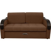 Диван Сириус Лидер-1 ППУ 185x110 (Eva 03 велюр светло-коричневый)