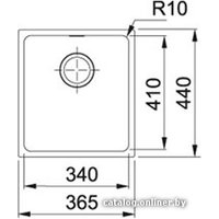 Кухонная мойка Franke Sirius SID 110-34 125.0443.350 (оникс)