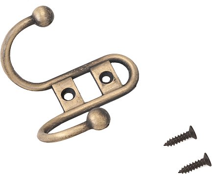 

Крючок для одежды Стандарт 208 B AB (старая бронза)