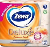 Deluxe Персик 3 слоя (4 рулона)