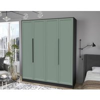 Шкаф распашной Интерлиния Концепт Тренд КТ-Ш4 (антрацит/мята)