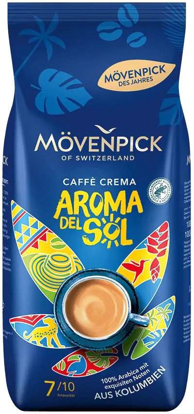 

Кофе Movenpick Caffe Crema Aroma del Sol зерновой 1 кг