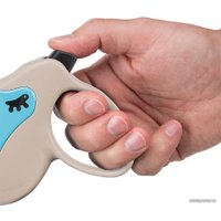 Поводок-рулетка Ferplast Amigo Mini 75700018 (бежевый/голубой)