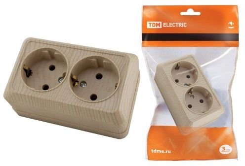 

Розетка TDM Electric SQ1801-0052 (сосна)