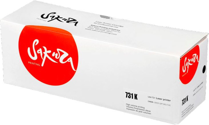 

Картридж Sakura Printing SA731BK (аналог Canon C731BK)