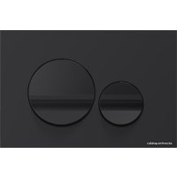 Панель смыва Jacob Delafon E20859-7-BMT (матовый черный/глянцевый черный)