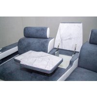 Угловой диван ПетраМебель Марсель Люкс Левый (серый/глори 23/глори 25)