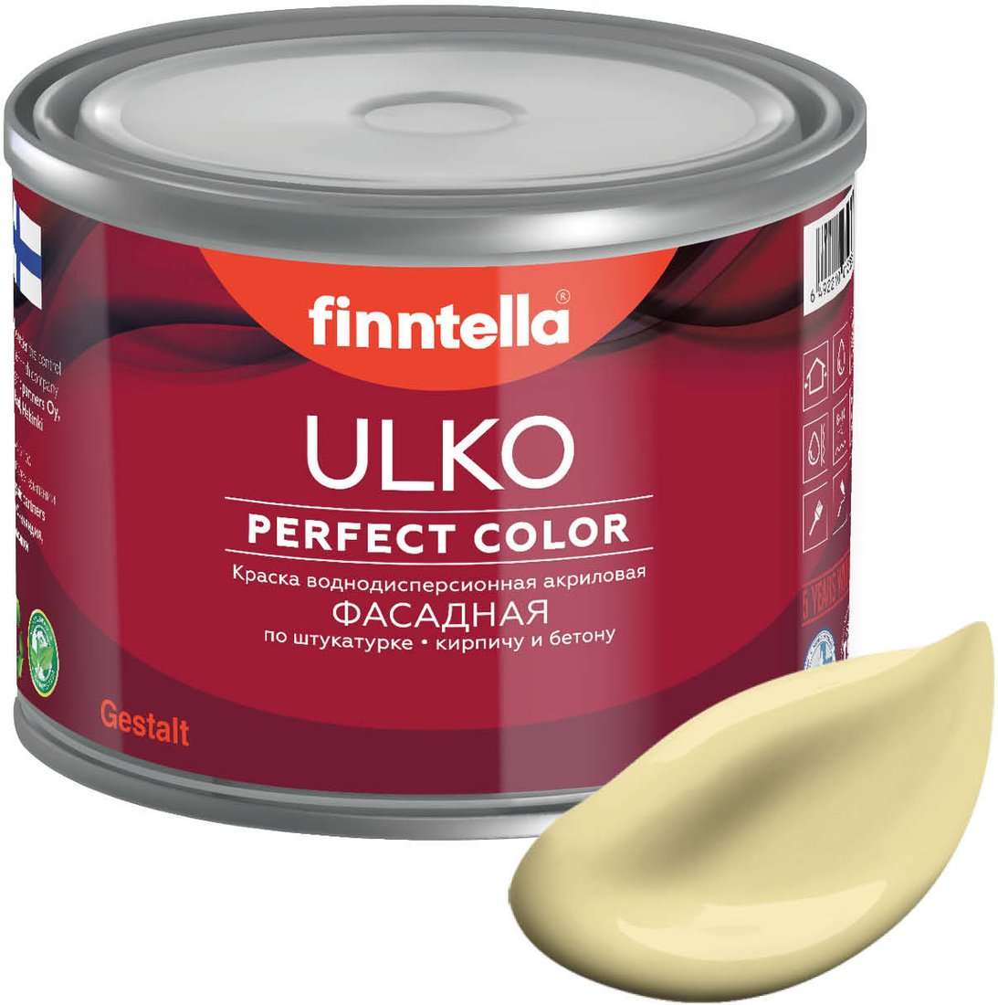 

Краска Finntella Ulko Hirssi F-05-1-9-FL118 9 л (пастельный)