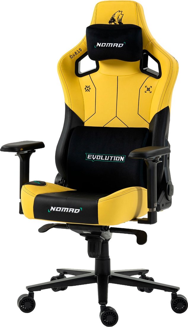 

Игровое (геймерское) кресло Evolution Nomad PRO Cyberpunk Bloodhound (черный/желтый)