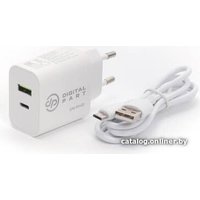 Сетевое зарядное Digital Part FC-135 (с кабелем microUSB)