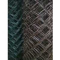 Строительная сетка Сетка-рабица в ПВХ 55х55 2.4мм 1.2x10м (коричневый)