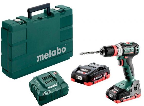 

Дрель-шуруповерт Metabo BS 18 L BL Q 602327800 (с 2-мя АКБ, кейс)