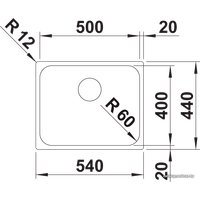 Кухонная мойка Blanco Supra 500-IF R12 526351 (полированная)